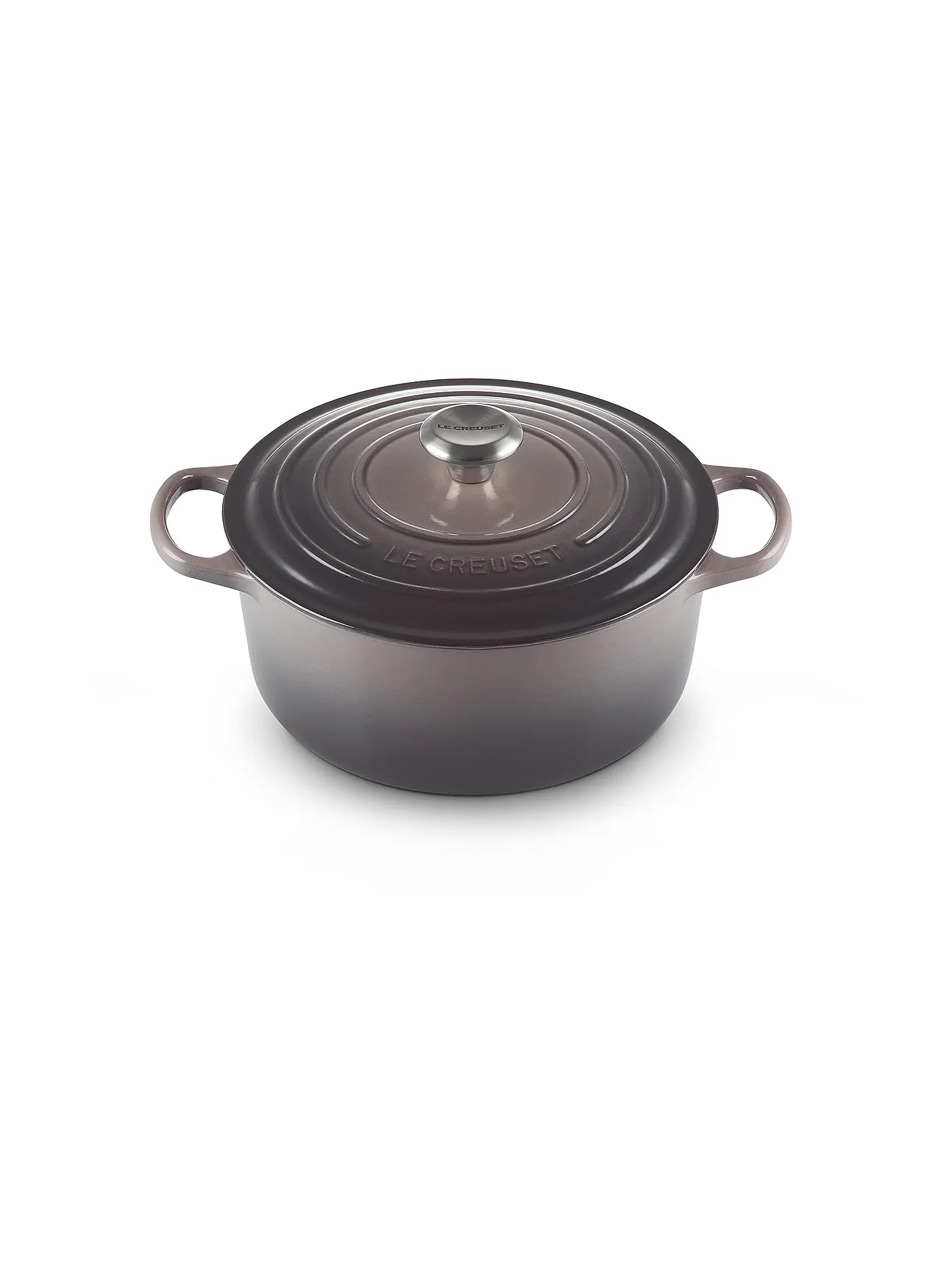 LE CREUSET | Bräter rund SIGNATURE 26cm Azure | grau